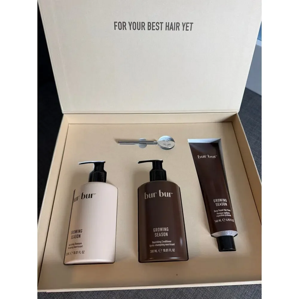 BUR BUR Growing Season Hair Care PR Set Shampoo Conditioner Mask Derma Roller